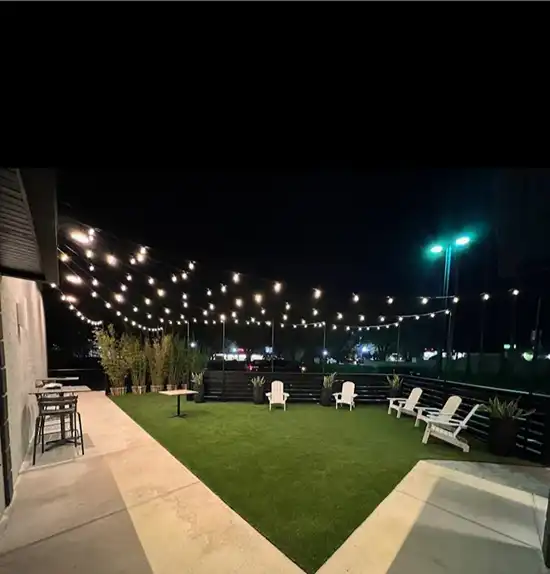 Backyard artificial turf