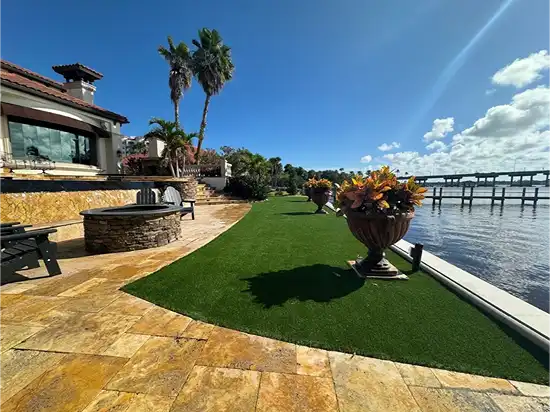 Artificial turf design by Citrus Landscape Solutions