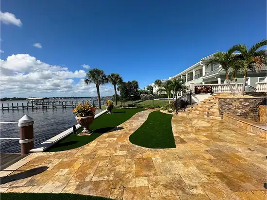 Completed hardscape project