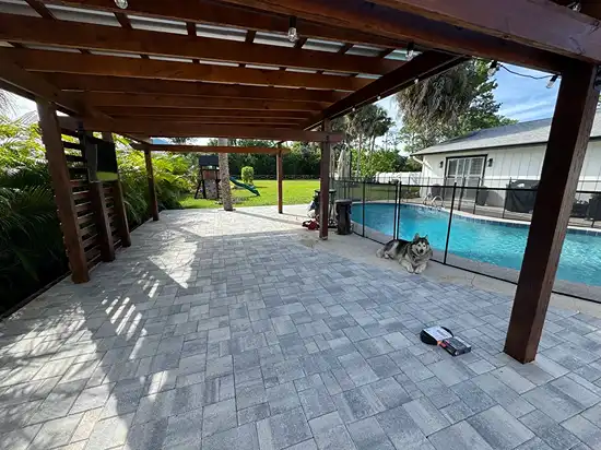 Backyard pergola design and installation