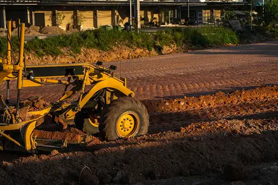 Site grading preparation