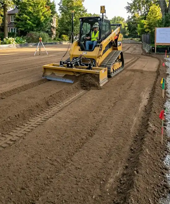 Professional Skid Steer Grading Process