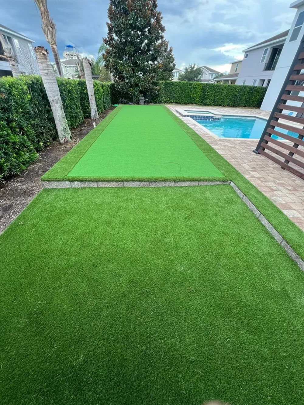 Backyard Artificial Turf Installation in Orlando