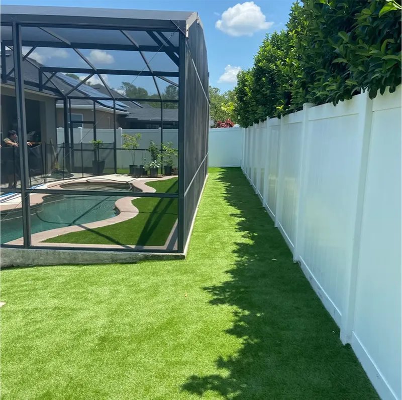 Backyard Artificial Turf Installation in St Petersburg