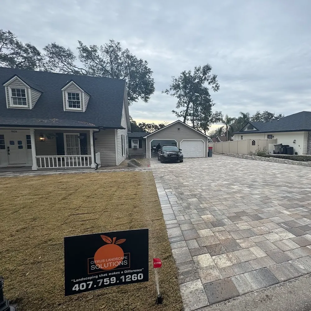 Sod & Paver Driveway in Sanford, FL
