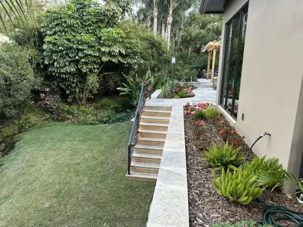 Completed sod and plant installation in Sanford