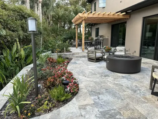 Completed sod and plant installation in Sanford