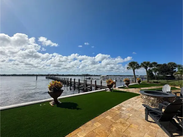 Backyard Turf and Hardscape in St Petersburg