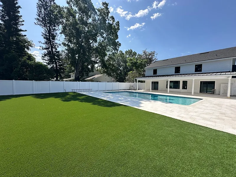 Backyard Turf and Paver Project in Orlando, FL