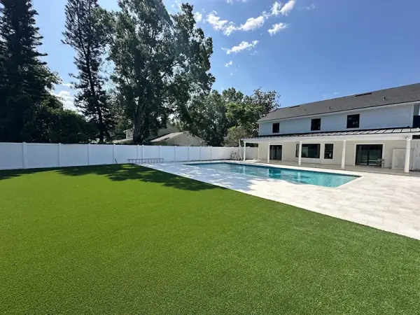 Backyard Turf and Paver Installation in Orlando