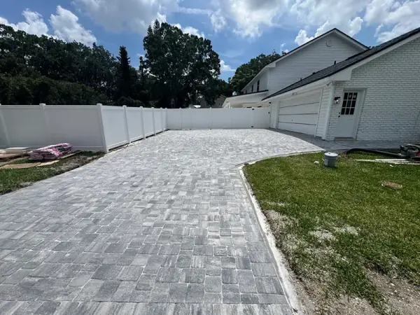 Backyard Turf and Paver Installation in Orlando