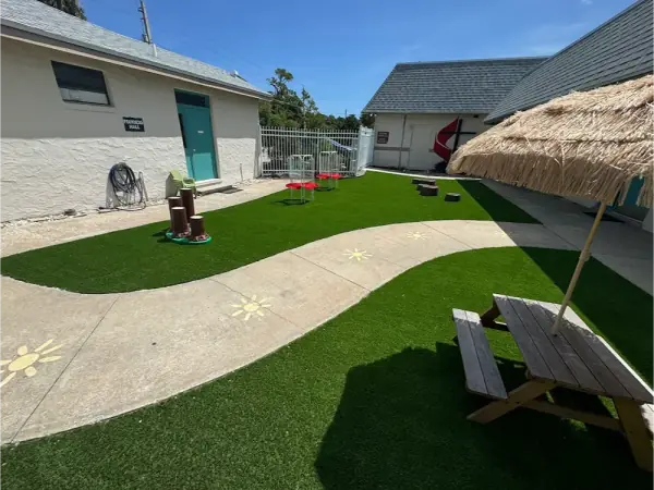 Completed playground turf project in Sanford